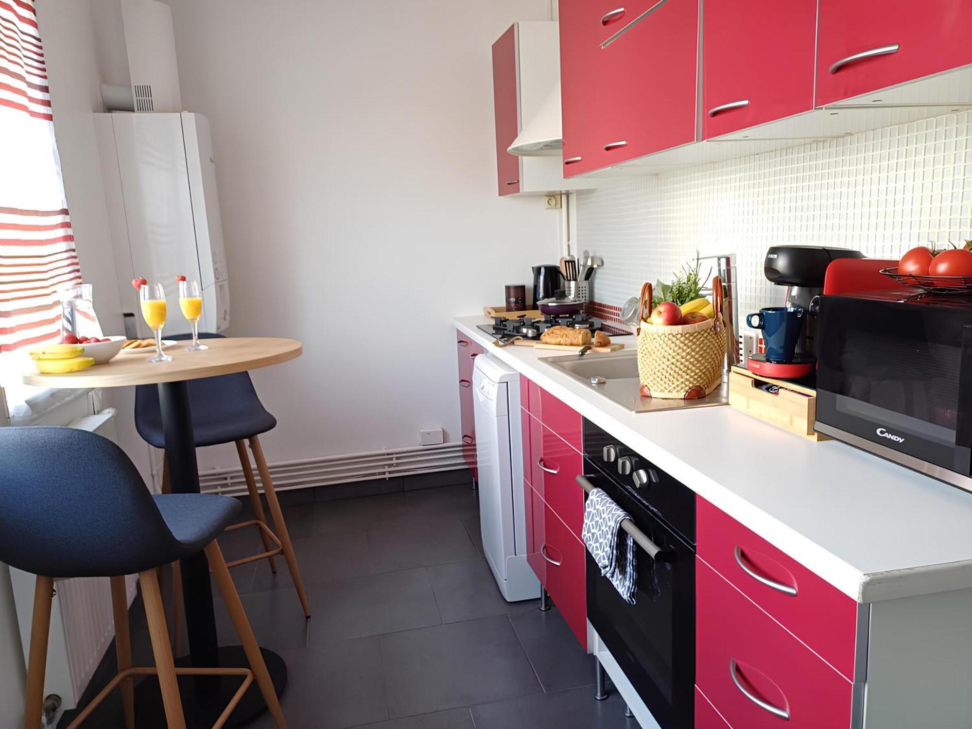 Proche Chu - 4 Couchages - Parking Gratuit - Local Velo Apartment Amiens Luaran gambar